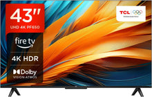Load image into Gallery viewer, TCL 43PF650 43 Pouces 4K Ultra HD, HDR TV, Smart LED Fire TV (Dolby Vision, Dolby Atmos, DTS, HDR 10, Alexa intégré, Airplay2, Miracast)