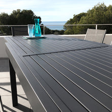 Load image into Gallery viewer, Table de jardin extensible en aluminium 8 places (90/180 x 90 cm) Murano Gris anthracite - Action-sport36 -