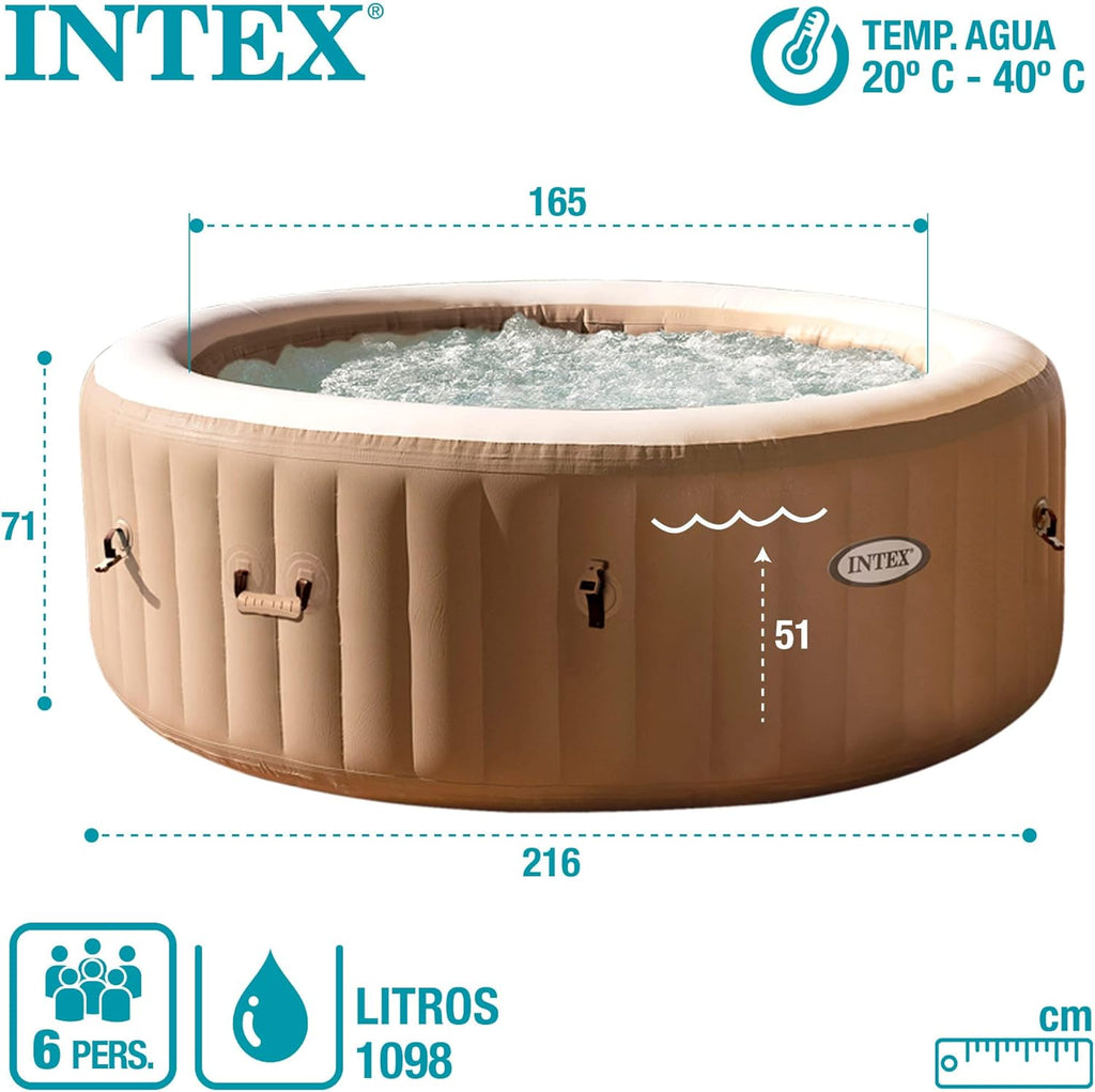 Intex Pure Spa Sahara 6 Places 28428EX Beige