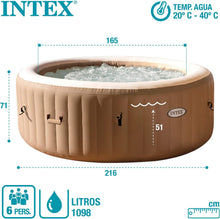 Load image into Gallery viewer, Intex Pure Spa Sahara 6 Places 28428EX Beige