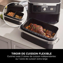 Load image into Gallery viewer, NINJA Foodi FlexDrawer Air Fryer, Dual Zone Avec Séparateur Amovible, Grand Tiroir de 10.4 L, 7-en-1, Double Zone, Sans Huile, Pièces Antiadhésives Compatibles Au Lave-Vaisselle, Noir AF500EU