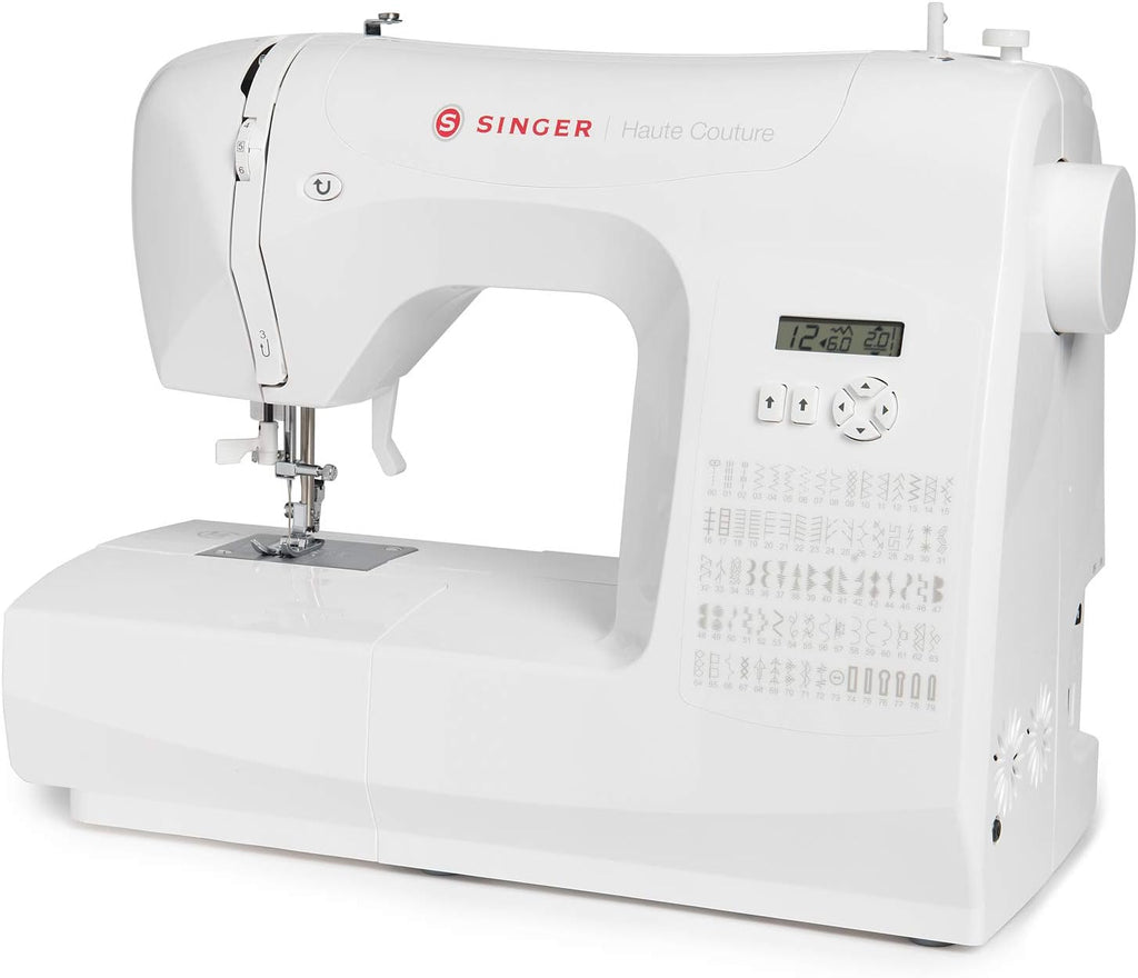 Haute Couture F527C Machine  coudre lectronique Professionnelle,80 points,utilitaires,lastiques,dcoratifs,Facile pour Dbutants Electrique Portable,Maison