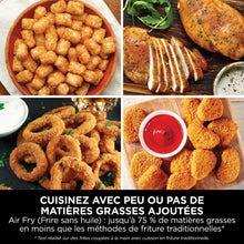 Load image into Gallery viewer, Foodi FlexDrawer Air Fryer,Dual Zone Avec Sparateur Amovible,Grand Tiroir de 10,4 L,7-en-1,Double Zone,Sans Huile,Pices Antiadhsives Compatibles Au Lave-Vaisselle,Noir AF500EU