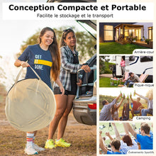 Load image into Gallery viewer, Tente Bulle  Ouverture Instantane pour 6  10 Personnes Tente D么me d'Extrieur 328 x 328 cm Rsistante Aux Intempries Transparent -
