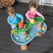 Load image into Gallery viewer, Rain Shower Splash Table d'eau avec 13 Accessoires - Bleu &amp; Vert | Table Jeux d'eau | Table d檃ctivit pour Le Jardin,Table Activit Eau | Table d'eau Extrieur