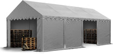 Load image into Gallery viewer, TOOLPORT Tente de Stockage 4x8 m abri bâche PVC 700 N imperméable Gris