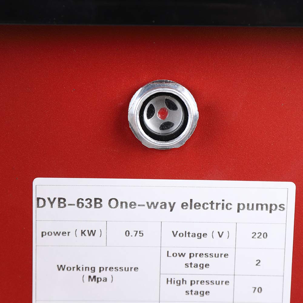 Pompe hydraulique électrique 750 W avec valve manuelle (rouge)