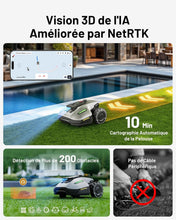 Load image into Gallery viewer, MAMMOTION YUKA Mini 700 Robot Tondeuse sans Fil Périphérique, NetRTK+Vision, Aucune Antenne RTK Requise, Recommandé 700 m², Pente à 50%, Cartographie Automatique, avec Module 4G