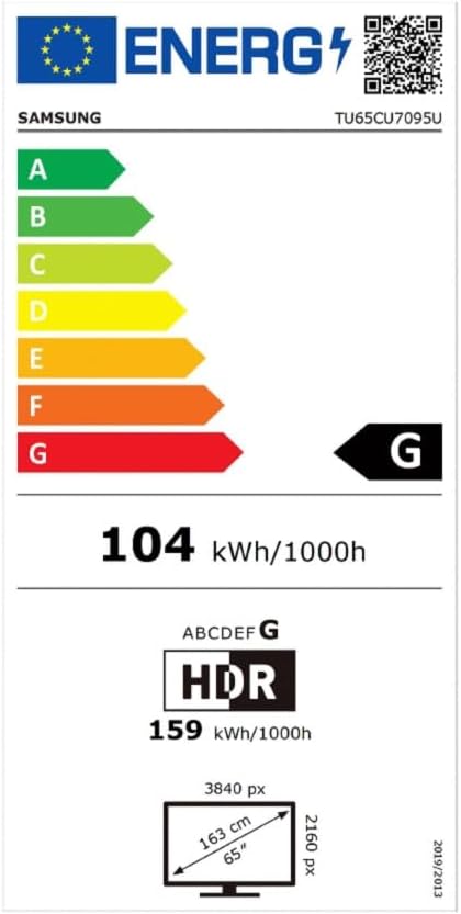 Téléviseur TU55CU7095 55 (55 Pouces),Crystal UHD 4K,Smart TV,2023 -