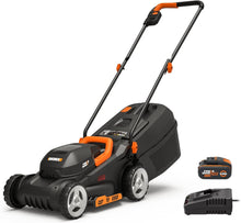 Load image into Gallery viewer, Pack Pro+ Tondeuse à Gazon 40V 460m² + Coupe-Bordures 20V + 2 Batteries 4Ah et 1 Batterie 2Ah + Chargeur Double et Chargeur Simple (Idéal pour l'Entretien du Jardin)