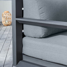 Load image into Gallery viewer, Salon de jardin aluminium 5 places 4 pcs Elba Gris anthracite - Action-sport36 -