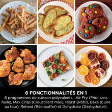 Load image into Gallery viewer, Foodi FlexDrawer Air Fryer,Dual Zone Avec Sparateur Amovible,Grand Tiroir de 10,4 L,7-en-1,Double Zone,Sans Huile,Pices Antiadhsives Compatibles Au Lave-Vaisselle,Noir AF500EU