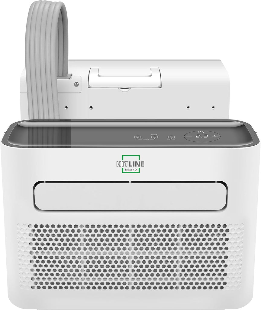 Remko Climatiseur mobile split idéal pour caravanes et campings Blanc - 1500W - Capacité 5118 BTU/hr - A++ - Mode nuit - Déshumidificateur inclus