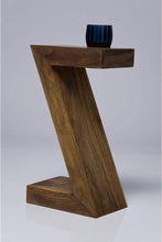 Load image into Gallery viewer, Kare Design Table d'Appoint Z Authentico, Marron, Bois Massif, Table de Salon, Meuble, Deco Intérieur, Décoration Chambre, Salon, Maison, 55x30x20 cm (H/L/P)
