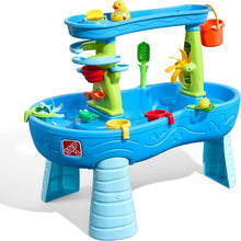 Load image into Gallery viewer, Rain Shower Splash Table d'eau avec 13 Accessoires - Bleu &amp; Vert | Table Jeux d'eau | Table d’activité pour Le Jardin,Table Activité Eau | Table d'eau Extérieur