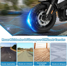 Load image into Gallery viewer, Moto lectrique 12V/7AH pour Enfants 6km/h Modle Policier avec Klaxon Musique Sirne Phares pour 3-8 Ans -