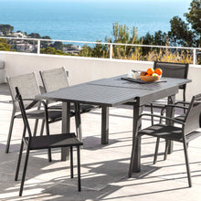 Load image into Gallery viewer, Table de jardin extensible en aluminium 8 places (90/180 x 90 cm) Murano Gris anthracite - Action-sport36 -