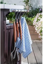 Load image into Gallery viewer, Desserte barbecue gris UNITY XL - 207 litres - 134 x 51.7 x 89.6 cm