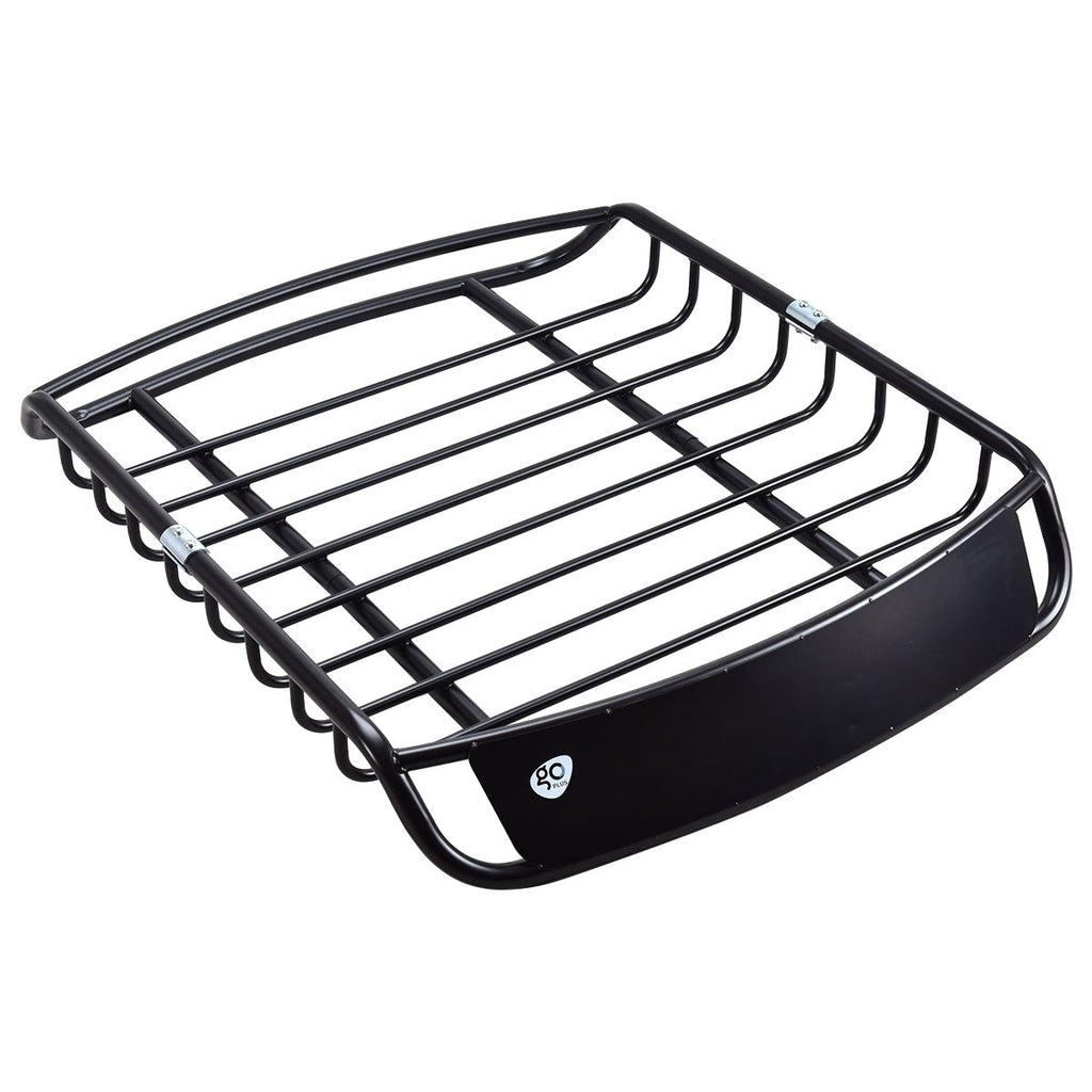 Porte-bagages en Métal Barre de Support pour Véhicule Haute Résistance en Acier Antirouille 120x98x16,5cm,Noir -