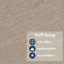 Load image into Gallery viewer, M MCombo Fauteuil Relax avec Pouf, Fauteuil TV pivotant à 360° avec Fonction Chaise Longue, Fauteuil TV supportant jusqu'à 120 Kg, Fauteuil de Repos pour Le Salon, 9019 (Tissu, Beige)