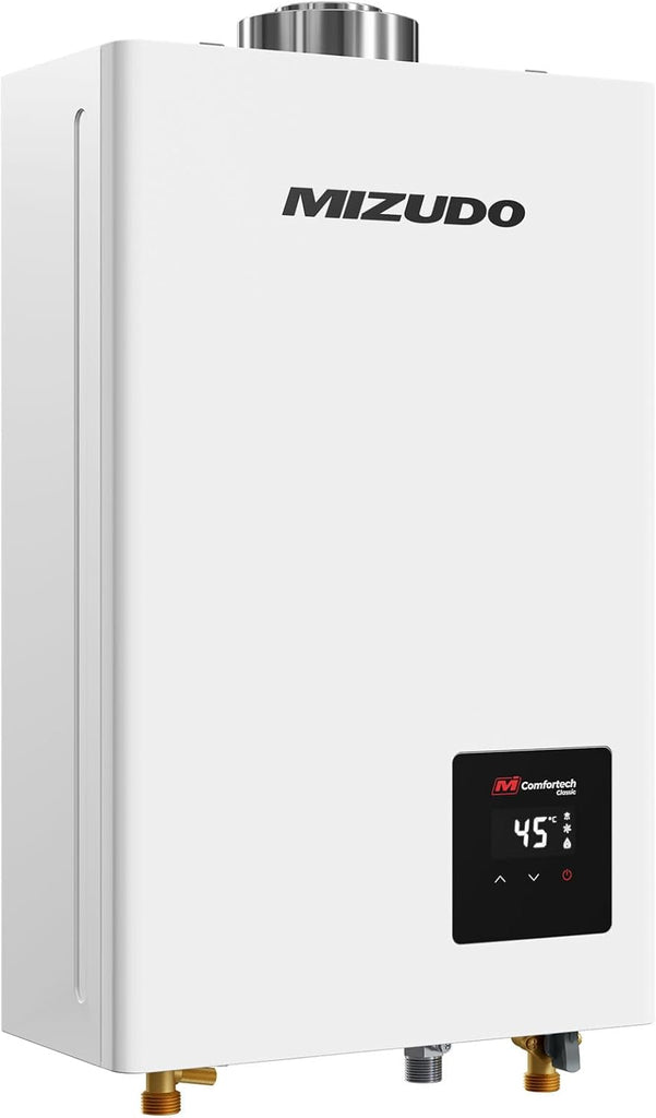 MIZUDO 11L Chauffe-Eau à Gaz Instantané Propane Indoor, avec indicateur LED pour Usage Domestique