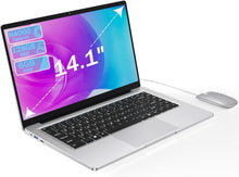 Load image into Gallery viewer, Ordinateur Portable 14 1" Pouces laptop 6 Go de RAM 128 Go de SSD N4000 Celeron Dual-Core Wi-Fi Bluetooth 2 4/5 0G 1366 * 768 IPS Design sans Ventilateur Inclus une Souris Clavier à Membrane.