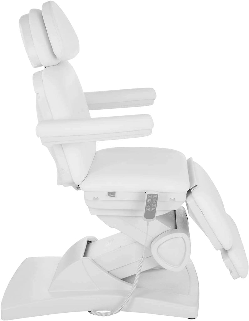 Physa Fauteuil Esthétique Cosmétique Table De Massage Lit Esthétique Physa Bolzano White (Électrique, 4 Moteurs, 150 kg Max, Blanc)