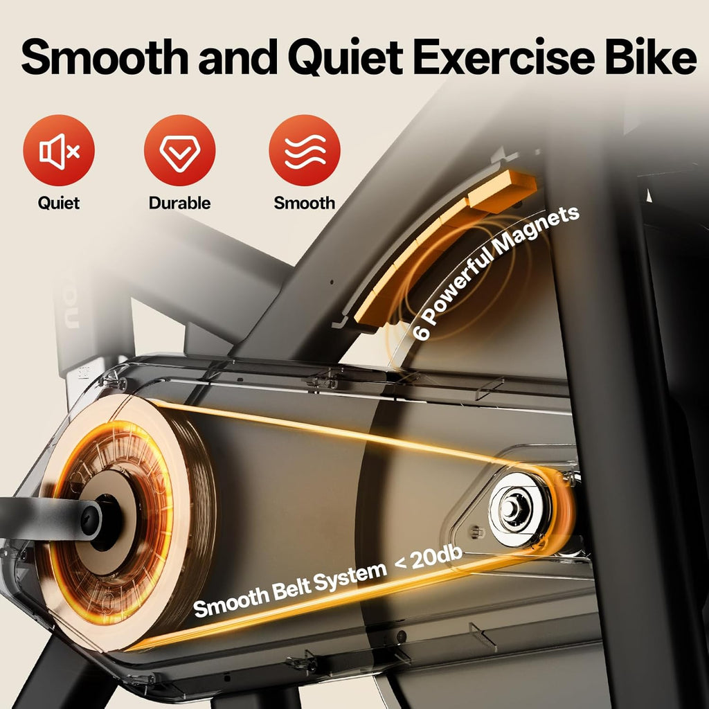 Pasyou VéLo D'Appartement Avec RéSistance MagnéTique, VéLo De Fitness, EntraîNement Cardio En Salle Velo Spinning, Stationnaires à La Maison Avec Moniteur, Support De Tablette