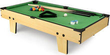Load image into Gallery viewer, Leomark Table de Babyfoot 4 in 1 Multifonctionnel Jeu de Football,Bilard, Tenis, Hockey Baby-Foot, Baby Foot Table En Bois Jeu de Football Petite Taille Universel