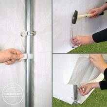 Load image into Gallery viewer, TOOLPORT Tente de réception 3x2 m pavillon Blanc bâche PE 350 N imperméable Tente de Jardin