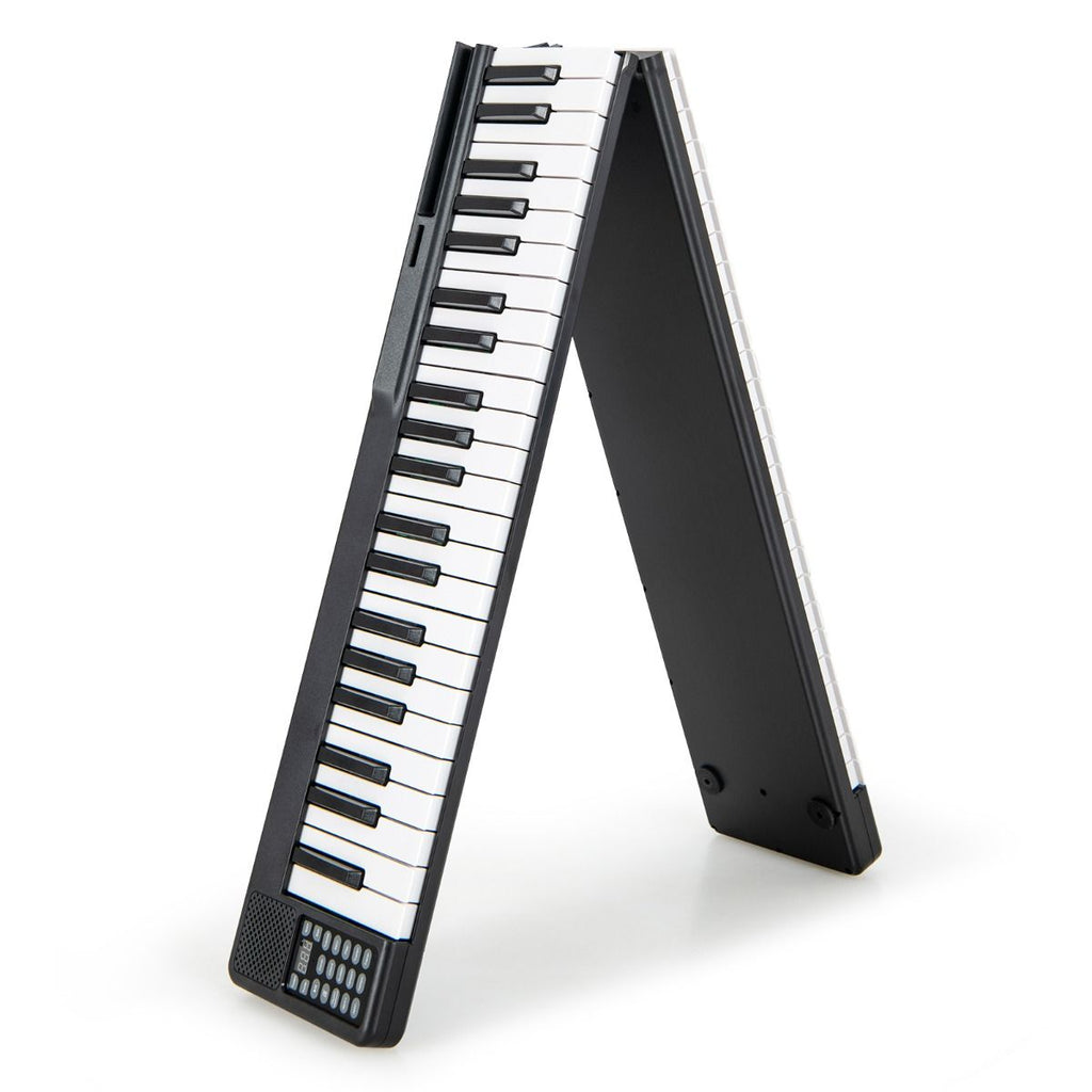 Piano Numérique Pliable à 88 Touches avec Fonction Bluetooth MIDI Clavier Électronique Portable avec Pédale de Sustain Sac de Transport -