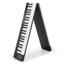 Load image into Gallery viewer, Piano Numérique Pliable à 88 Touches avec Fonction Bluetooth MIDI Clavier Électronique Portable avec Pédale de Sustain Sac de Transport -