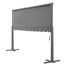 Load image into Gallery viewer, Store banne autoportant à double pente 400 x 300 x 260 cm gris foncé 03_0008294 -