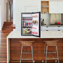 Load image into Gallery viewer, Réfrigérateur Table Top Intégrable 91L Mini-bar Niveau Sonore Faible 3 Étagères,48,5x44,5x83,5cm,Noir -