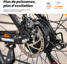 Load image into Gallery viewer, Touroll U1 Vélo Électrique, 26"/29" Vélo Électrique en Montagne pour Adulte, VTT électrique 250 W, Batterie Amovible 13AH, Autonomie 65 km, E-Bike 21 Vitesses
