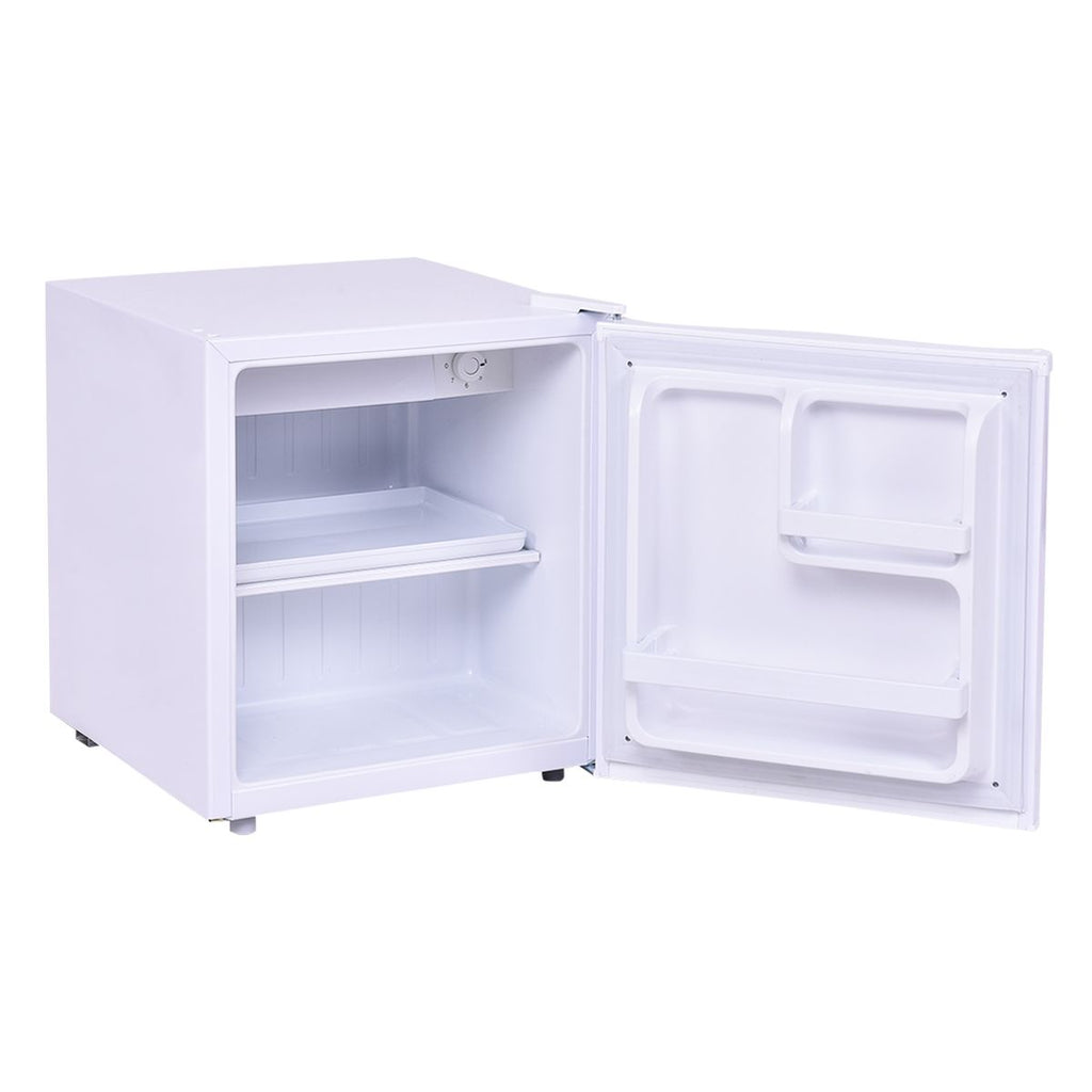 Mini Réfrigérateur 48L,2 niveaux et porte-bouteille,bac à légumes,Silencieux 230V,46 x 44 x 49 cm,Blanc -