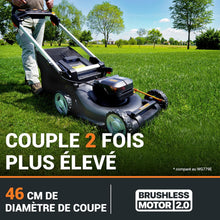 Load image into Gallery viewer, Pack Pro+ Tondeuse à Gazon 40V 460m² + Coupe-Bordures 20V + 2 Batteries 4Ah et 1 Batterie 2Ah + Chargeur Double et Chargeur Simple (Idéal pour l'Entretien du Jardin)