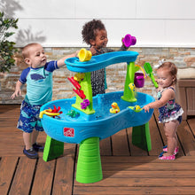 Load image into Gallery viewer, Rain Shower Splash Table d'eau avec 13 Accessoires - Bleu &amp; Vert | Table Jeux d'eau | Table d’activité pour Le Jardin,Table Activité Eau | Table d'eau Extérieur