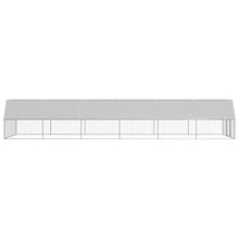 Load image into Gallery viewer, Poulailler d'extrieur 3 x 12 x 2 m acier galvanis toit en PE 02_0001693 -