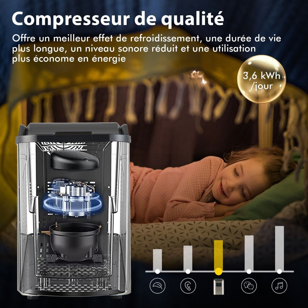 Machine  Glaons 24kg en 24h Panneau de Contr么le Tactile LED -