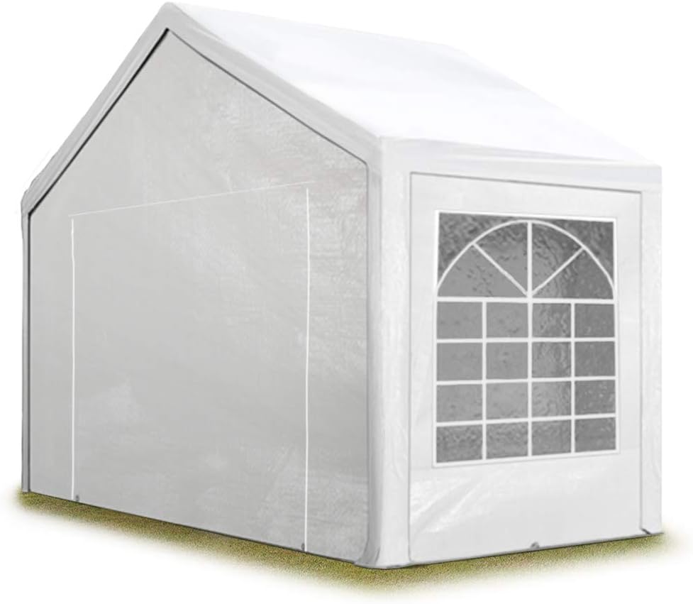 TOOLPORT Tente de réception 3x2 m pavillon Blanc bâche PE 350 N imperméable Tente de Jardin