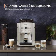 Load image into Gallery viewer, Machine  caf grain,1,7 L,2 tasses en simultan,Nettoyage automatique,Buse vapeur pour Cappuccino,Cafetire espresso,Essential noire YY8125FD,Noir -