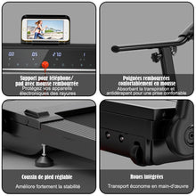 Load image into Gallery viewer, Tapis de Course/Marche Pliable 500W 12 Programmes Prdfinis 0,8-9,6 Km/h Ecran Tactile LED 4 Touches de Raccourci Noir Support pour Ipad -