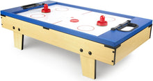 Load image into Gallery viewer, Leomark Table de Babyfoot 4 in 1 Multifonctionnel Jeu de Football,Bilard, Tenis, Hockey Baby-Foot, Baby Foot Table En Bois Jeu de Football Petite Taille Universel