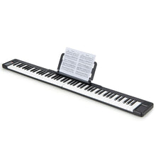 Load image into Gallery viewer, Piano Numérique Pliable à 88 Touches avec Fonction Bluetooth MIDI Clavier Électronique Portable avec Pédale de Sustain Sac de Transport -
