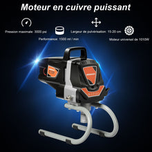 Load image into Gallery viewer, Systeme de Pulverisation de Peinture à Haute Pression 3000PSI Fonctionnement en Courant fort 1,5 L/min -