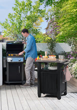 Load image into Gallery viewer, Mini desserte barbecue UNITY - Gris - 105 litres
