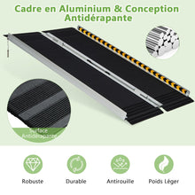 Load image into Gallery viewer, Rampe D’accès en Aluminium avec Plaque de Transition pour Maison 122L -