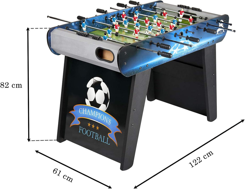 Leomark Champions Table de babyfoot Table en Bois Jeu de Football, Table de Baby-Foot, Baby Foot