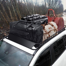 Load image into Gallery viewer, Porte-Bagages de Toit Universel 162 CM avec Capacité de 68 KG Galerie de Toit pour le Voyage et le Rangement Noir -